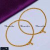 ANA1005 - 12 Inch Simple Thin Chain Daily Wear Payal Design Gold