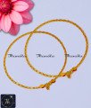 Simple One Gram Gold Anklet Designs Light Weight simple payal design, payal design for girl, Payal design simple, one gram gold plated anklets, 1 gram gold anklets designs, gold plated anklets, , gold plated anklet for women, artificial anklet