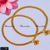 ANA1042 - 11 Inch Unique Leaf Model Gold Anklet Designs for Ladies
