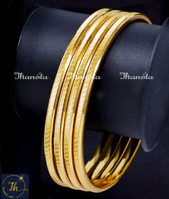 BNA1016 - 2.8 Latest Chidambaram Gold Covering Bangles Online