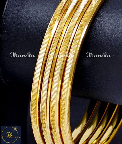 BNA1016 - 2.8 Latest Chidambaram Gold Covering Bangles Online