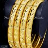 BNA1021 - 2.6 Gold Forming 22k Gold Plated Bangles Set Online