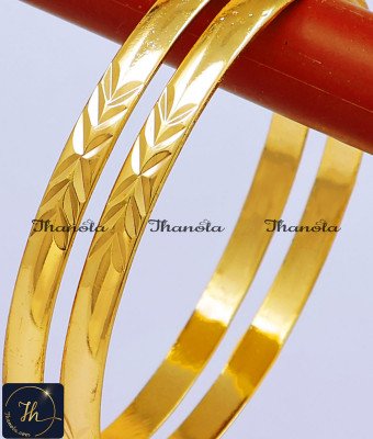 BNA1419 - 2.8 Simple Gold Bangles Design Impon Jewellery Bangles
