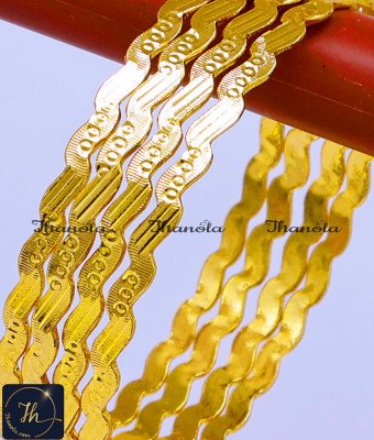 BNA1570 - 2.8 Simple Light Weight Curved Bangles Impon Jewellery