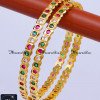 BNA1833 - 2.8 Premium Quality Impon Multi Colour Bangles Set