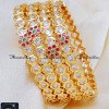 BNA1993 - 2.8 Premium Five Metal Impon Bangles Set for Wedding