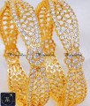 2.6 Impon White Stone Bridal Wedding Gold Bangles Design impon stone bangles
