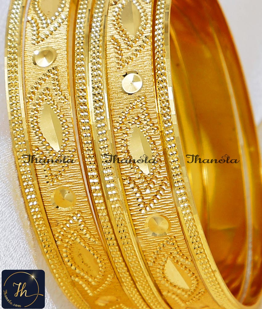 Designer Lightweight Bridal Bangles Set for Wedding stylish new model gold bangles design