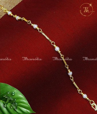 BCA1012 - New Model Light Weight White Pearl Bracelet for Women