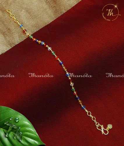 BCA1021 - Stylish Multi Colour Crystal Beads Bracelet for Women Crystal Beads Bracelet