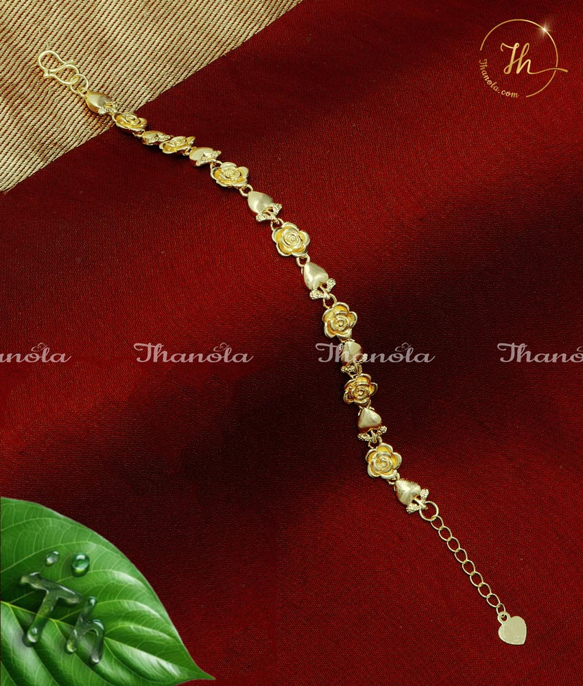 Trendy Daily Wear Simple Gold Bracelet Designs for Ladies female gold bracelet designs, gold bracelet design for woman, gold plated bracelet, gold plated bracelet women, fancy modern gold bracelet designs, 1 gram Gold plated Bracelets, gold plated bracelet for women, bracelet for women