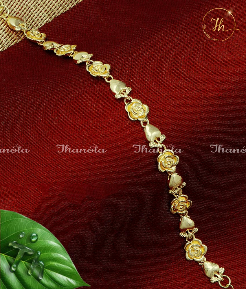 Trendy Daily Wear Simple Gold Bracelet Designs for Ladies female gold bracelet designs, gold bracelet design for woman, gold plated bracelet, gold plated bracelet women, fancy modern gold bracelet designs, 1 gram Gold plated Bracelets, gold plated bracelet for women, bracelet for women