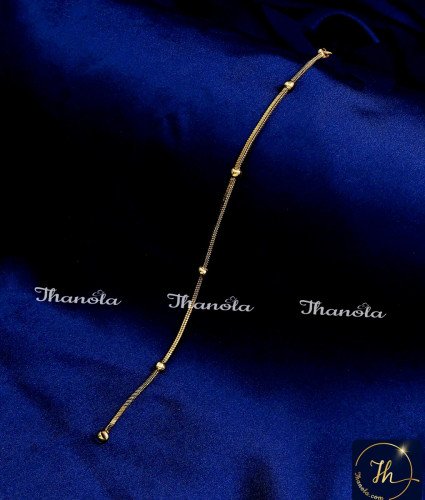 BCA1197 - 7.5 Inch Simple Daily Wear Balls Design Hand Chain