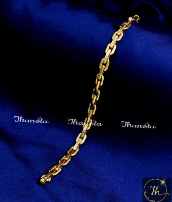 BCA1213 - Trendy Gold Plated Heavy Hand Bracelet for Men