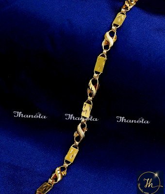 BCA1255 - Gold Look Daily Wear Gold Plated Bracelet for Men