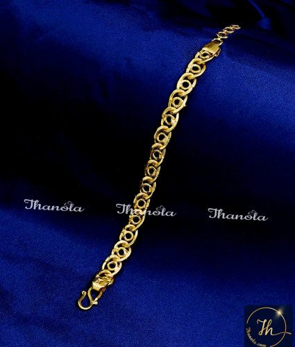 BCA1258 - Stylish Gold Model Bracelet Designs for Men