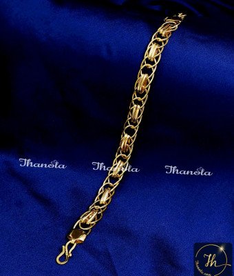 BCA1273 - Attractive One Gram Gold Plated Bracelet for Men