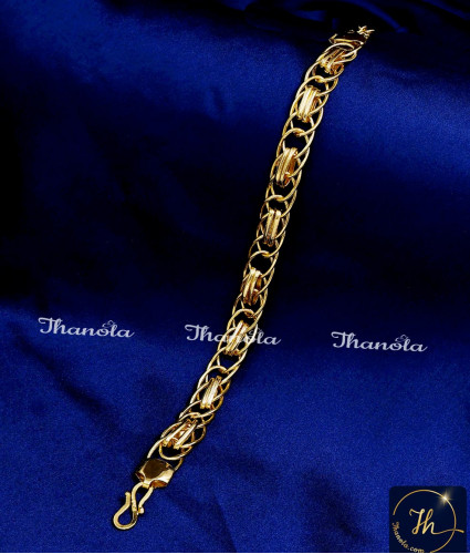 BCA1273 - Attractive One Gram Gold Plated Bracelet for Men
