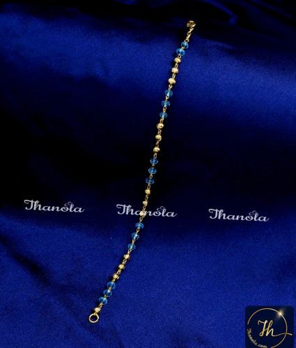 BCA1334 - Unique Gold Crystal Beads Bracelet Designs for Ladies