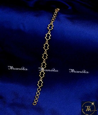 BCA1382 - Latest Light Weight Gold Plated Bracelet for Ladies