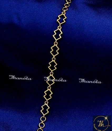 BCA1382 - Latest Light Weight Gold Plated Bracelet for Ladies