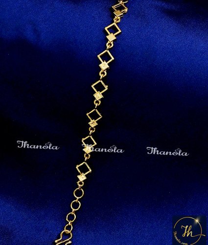 BCA1384 - Simple Gold Plated Bracelets Gift for College Girl