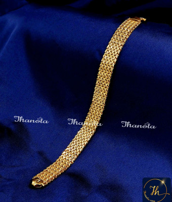 BCA1433 - Wedding Wear Forming Gold Bracelet for Men 2 Gram