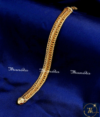 BCA1434 - Heavy Thick Daily Wear 2 Gram Gold Bracelet for Men