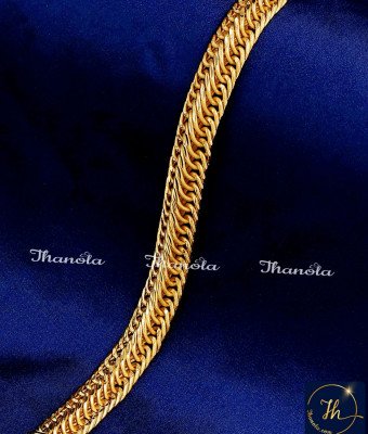 BCA1434 - Heavy Thick Daily Wear 2 Gram Gold Bracelet for Men BCA1434 - Heavy Thick Daily Wear 2 Gram Gold Bracelet for Men