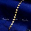 BCA1466 - Light Weight Flower Design Gold Covering Bracelet
