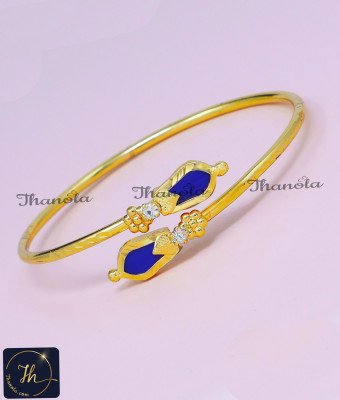 BCA1505 - Kerala Traditional Jewellery Blue Nagapadam Bracelet
