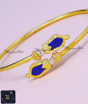 BCA1505 - Kerala Traditional Jewellery Blue Nagapadam Bracelet