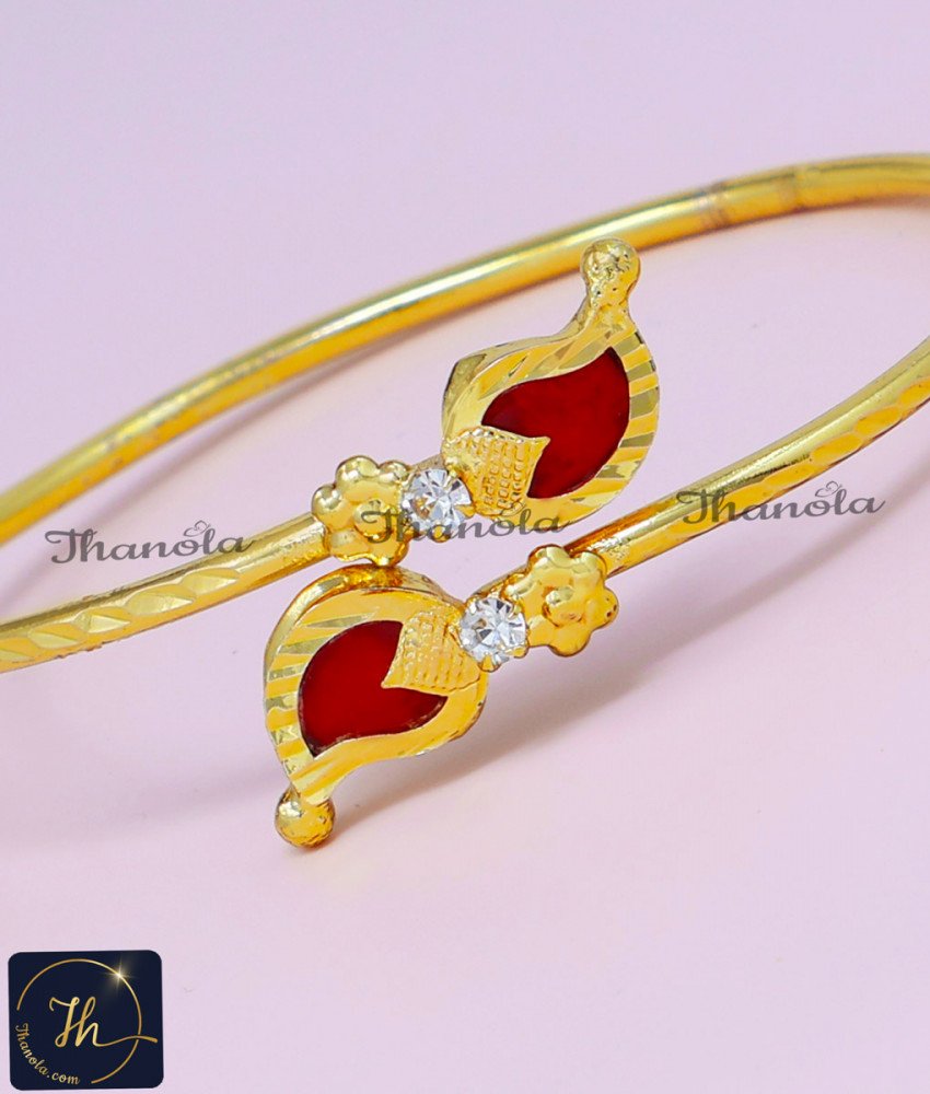 Traditional Kerala Jewellery Red Mango Palakka Bracelet Women palakka bracelet