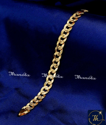 BCA1539 - First Quality Chain Type Two Gram Gold Bracelet for Men