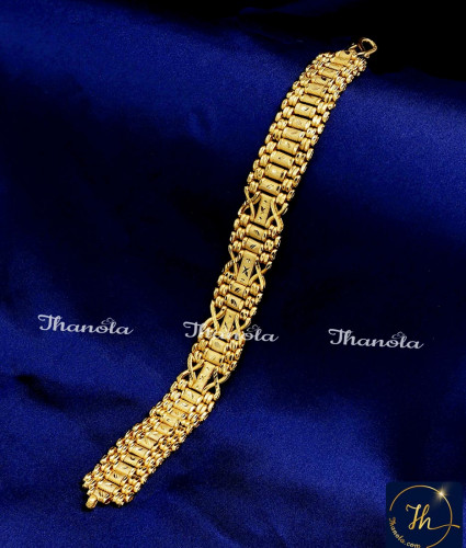 BCA1563 - Wedding Jewellery 2 Gram Gold Plated Bracelet for Men