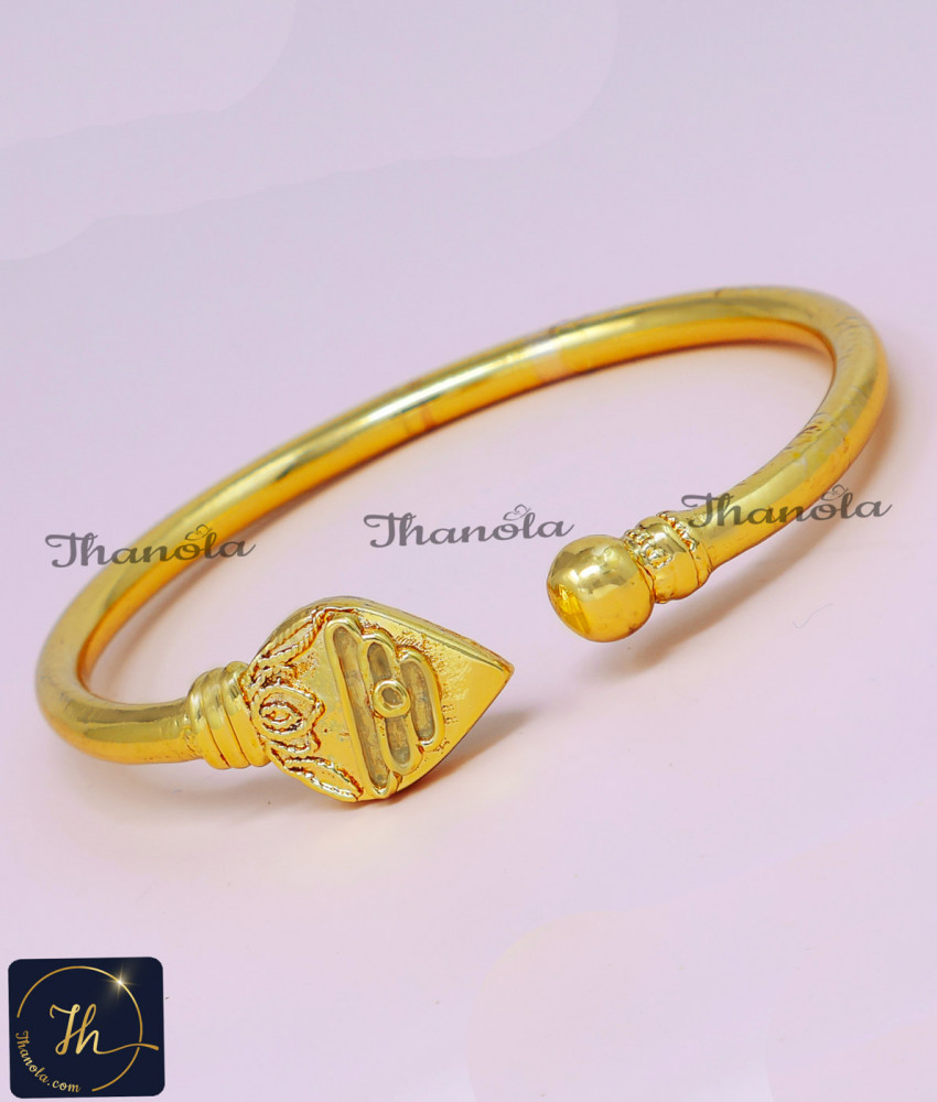 Original Impon Jewellery Gold Plated Vel Kada for Men murugan vel kada for men