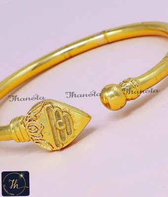 BCA1567 - Original Impon Jewellery Gold Plated Vel Kada for Men