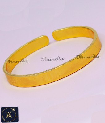 BCA1569 - 2.12 Original Impon Gold Plated Panchaloha Kada for Men