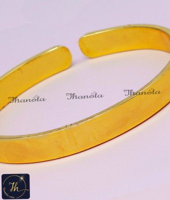 BCA1569 - 2.12 Original Impon Gold Plated Panchaloha Kada for Men