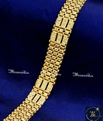 BCA1600 - Real Gold Look 2 Gram Broad Gold Bracelet for Men BCA1600 - Real Gold Look 2 Gram Broad Gold Bracelet for Men