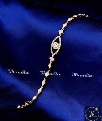 BCA1605 - Unique Rose Gold Artificial Diamond Bracelet Designs