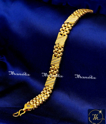 BCA1625 - Buy Beautiful Forming Gold Chain Bracelet Design for Men