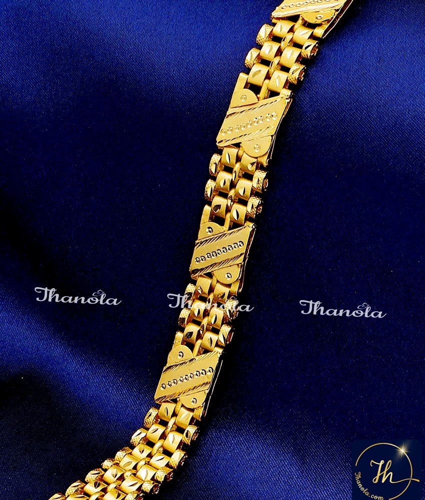 Buy Beautiful Forming Gold Chain Bracelet Design for Men trendy mens gold chain bracelet designs