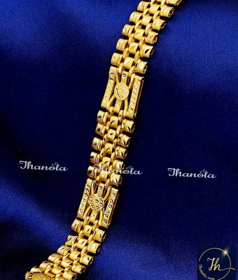 BCA1626 - Stunning Gold Flexible Chain Bracelet Design for Men