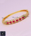 Latest Multi Stone Lock Type Gold Bracelet Kada Design fancy gold kada design for ladies