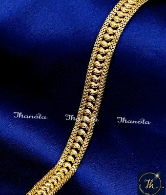 BCA1666 - 1 Gram Gold Daily Wear Mango Design Bracelet Online