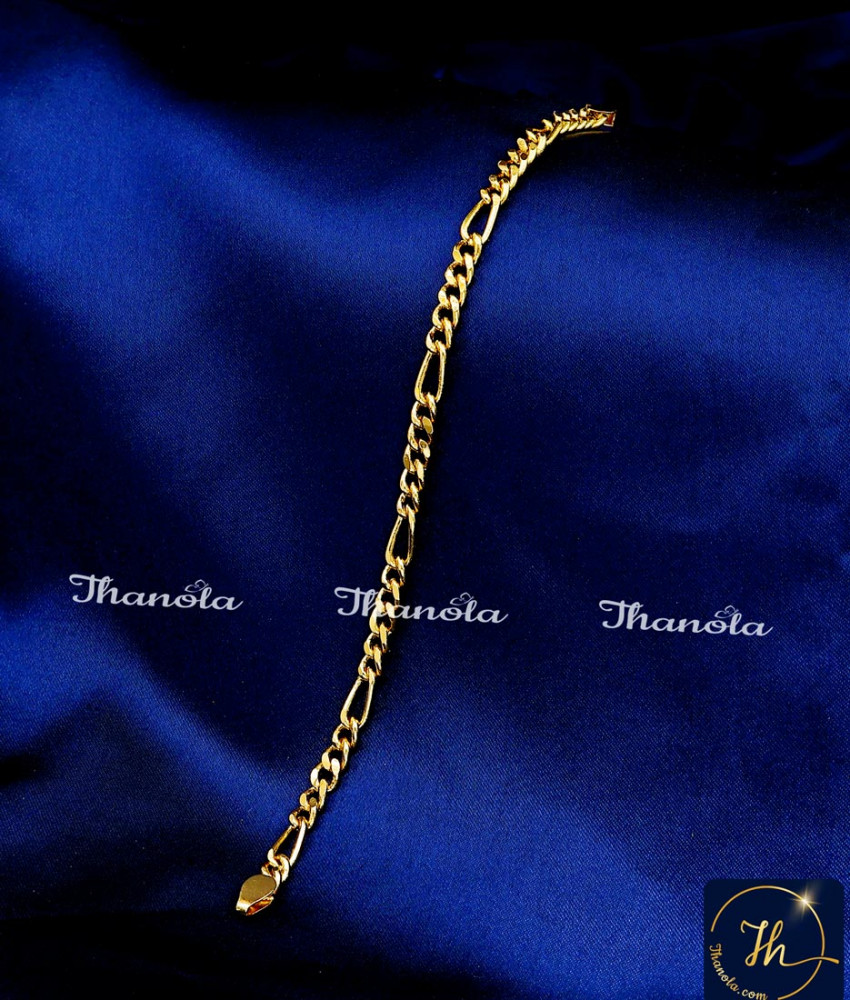 Daily Wear Simple Chain Gold Plated Bracelet Designs Chain Bracelet for women Artificial