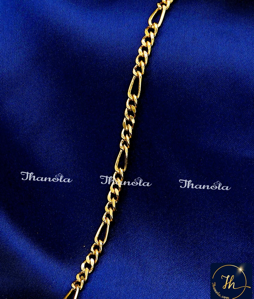 Daily Wear Simple Chain Gold Plated Bracelet Designs Chain Bracelet for women Artificial