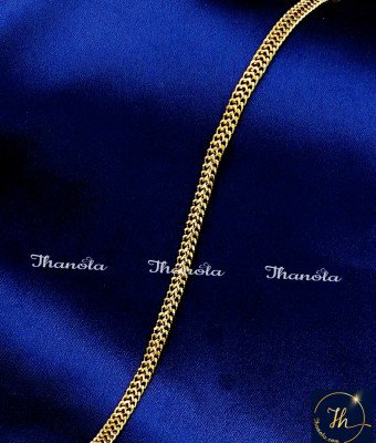 BCA1667 - Simple Daily Wear Hand Chain Gold Bracelet Design