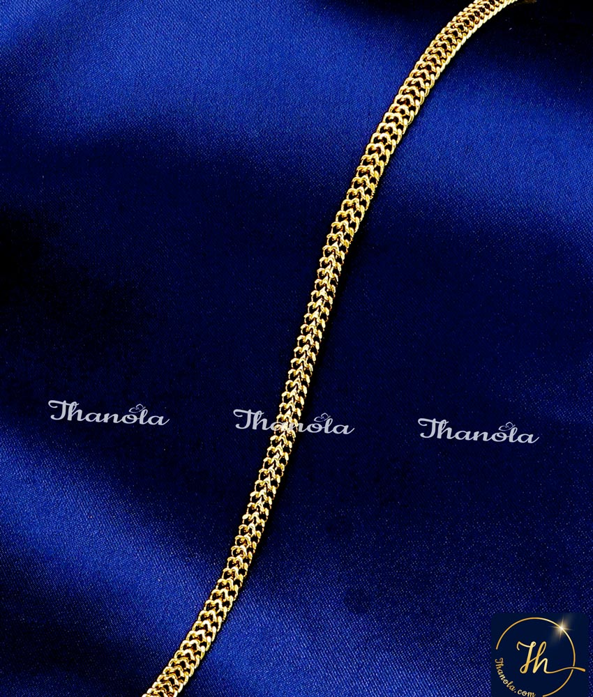 Simple Daily Wear Hand Chain Gold Bracelet Design gold plated bracelet model